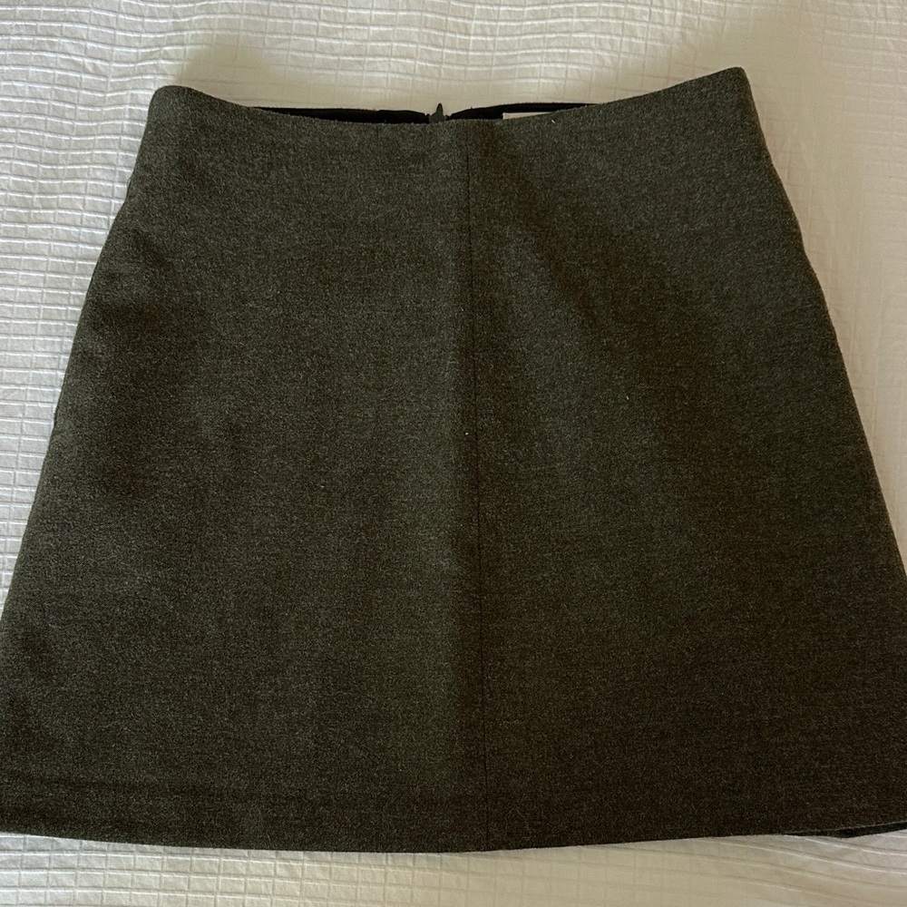 Wilfred Dark Olive A-Line Skirt